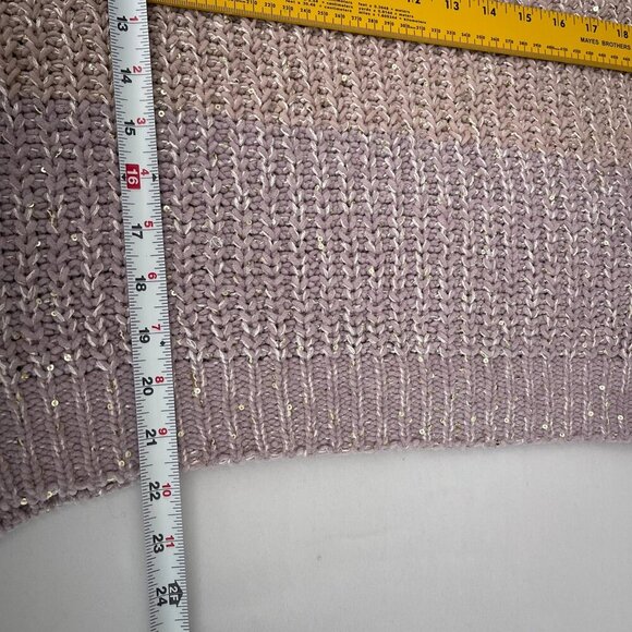 Chunky Colorblock Womens Knit Sweater Top Oversized Dolman Sleeve‎ Pullover L - Picture 8 of 10